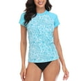thumbnail image 1 of LRD Women's Short Sleeve Rash Guard Shirts UPF 50 Swim Shirt Beach Paisley XXL, 1 of 6