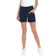 thumbnail image 1 of LRD Womens Golf Shorts 5 Inch Inseam Quick Dry Short with Pockets Navy Blue L, 1 of 6
