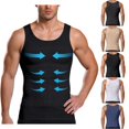 thumbnail image 1 of LRGSHF Gynecomastia Compression Shirts Mens Slimming Tank Top Summer Breathable Lightweight Workout Body Shaper Compression Shirts for Men Sleeveless Tummy Control Undershirts, 1 of 4