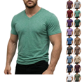 thumbnail image 1 of LRGSHF Short Sleeve for Men Summer Basic Tee Shirt V Neck Breathable Shirts Running Athletic Workout Shirt Soft Casual Tops, 1 of 4