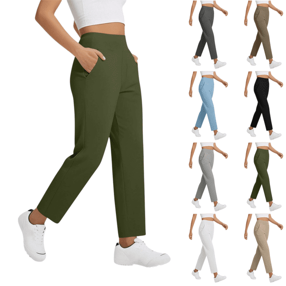 LRGSHF Women's Golf Pants Stretchy Travel Ankle Pants Athletic Sweatpants