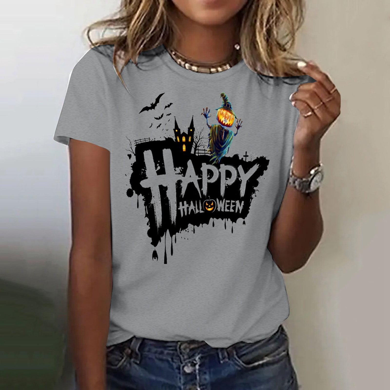 LRJTENG Ladies' Fashion Casual T Shirt Woman T Shirt Cute T Shirts