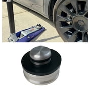 LRNJ MOTORWORKS LIFT JACK POINT PAD ADAPTER ALUMINUM TOOL WITH SPACER COMPATIBLE WITH TESLA MODEL 3 2017-2024 & TESLA MODEL Y 2020-2024 , PART # LRNJ MOTORWORKS#12