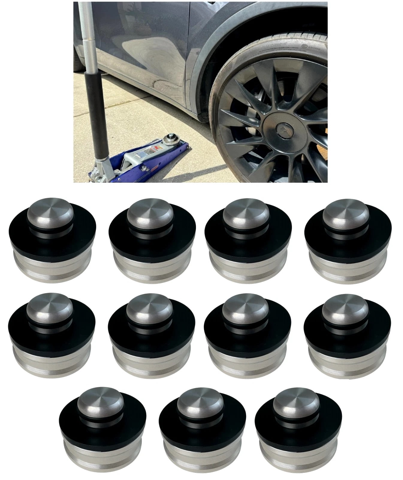 LRNJ MOTORWORKS SET OF 10 LIFT JACK POINT PAD ADAPTERS ALUMINUM TOOL ...