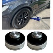 LRNJ MOTORWORKS SET OF 2 LIFT JACK POINT PAD ADAPTERS ALUMINUM WITH SPACER COMPATIBLE WITH TESLA MODEL S FEBRUARY 2021-2025 & TESLA MODEL X MARCH 2021-2025, PART # LRNJ MOTORWORKS#11