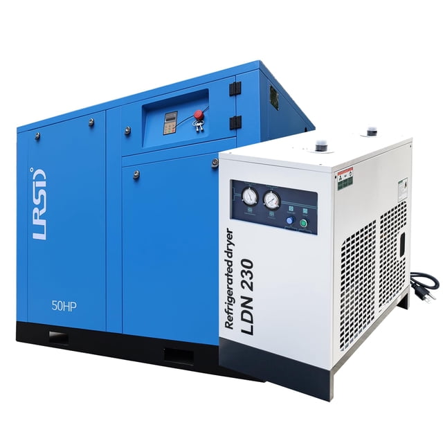 LRSD 50HP 460V 3PH VSD Rotary Screw Air Compressor with Refrigerated ...
