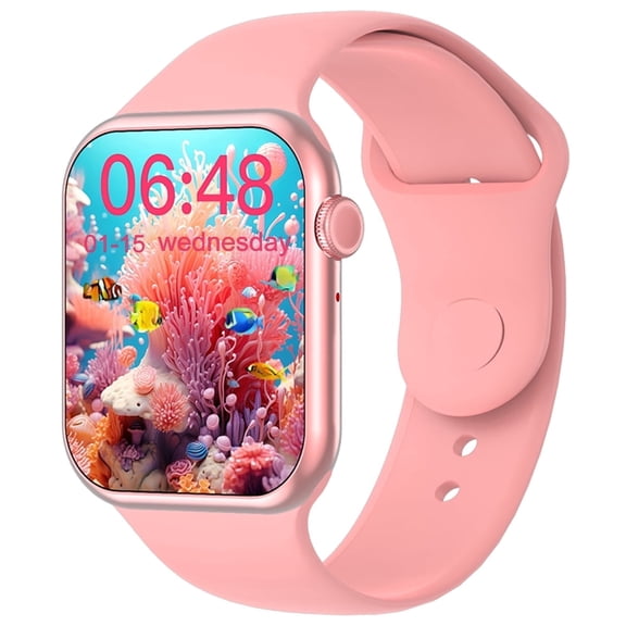 LRSE Smart Watch for Men Women,1.75 inch HD Bluetooth Answer/Dial Phone, IP67 Waterproof Sports Fitness Tracker Smartwatch for iPhone & Android, Pink