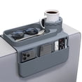 LRSE Sofa Armrest Organizer, Gray, 2-in-1 Cup Holder &amp; Storage, Anti ...