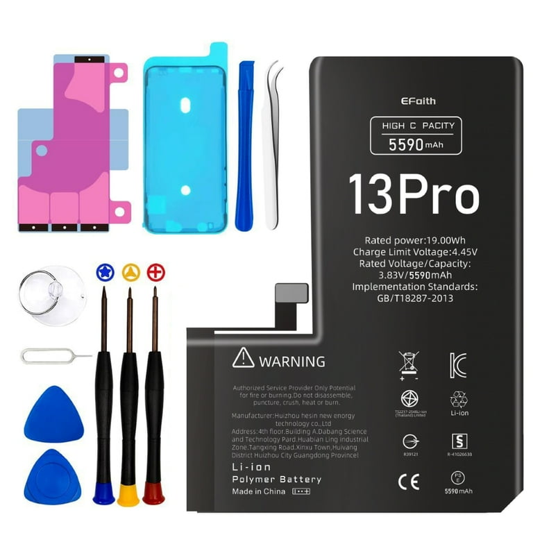LRSE For iPhone 13 Pro Battery Replacement Kit, 5590mAh High