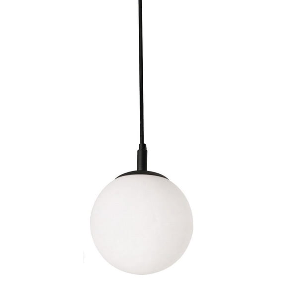 LRTP07MBBK AFX Loretto - 1 Light Pendant-Black Finish -Traditional Installation