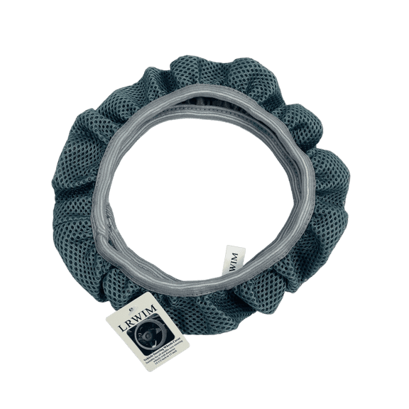 LRWIM Universal Elastic Fabric Vehicle Steering Wheels Cover Gray