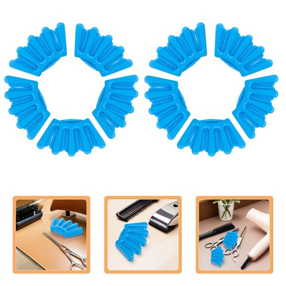 LRXIYODE 10Pcs Handheld Blue Hair Braider Tool Sponge Bun Maker for Beginner Friendly Hairstyles