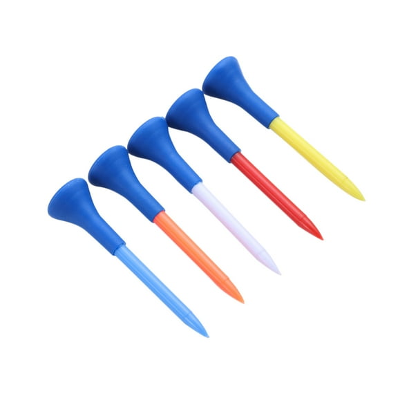 LRXIYODE 5Pcs Short Golf Tees In Assorted Colors For Lovers Of Golf Driving Range Tees Golf Practice Tool
