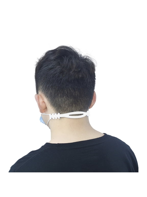6Pcs White Mask Extension Strap with Adjustable Gears for Easy Fit and Durable Use
