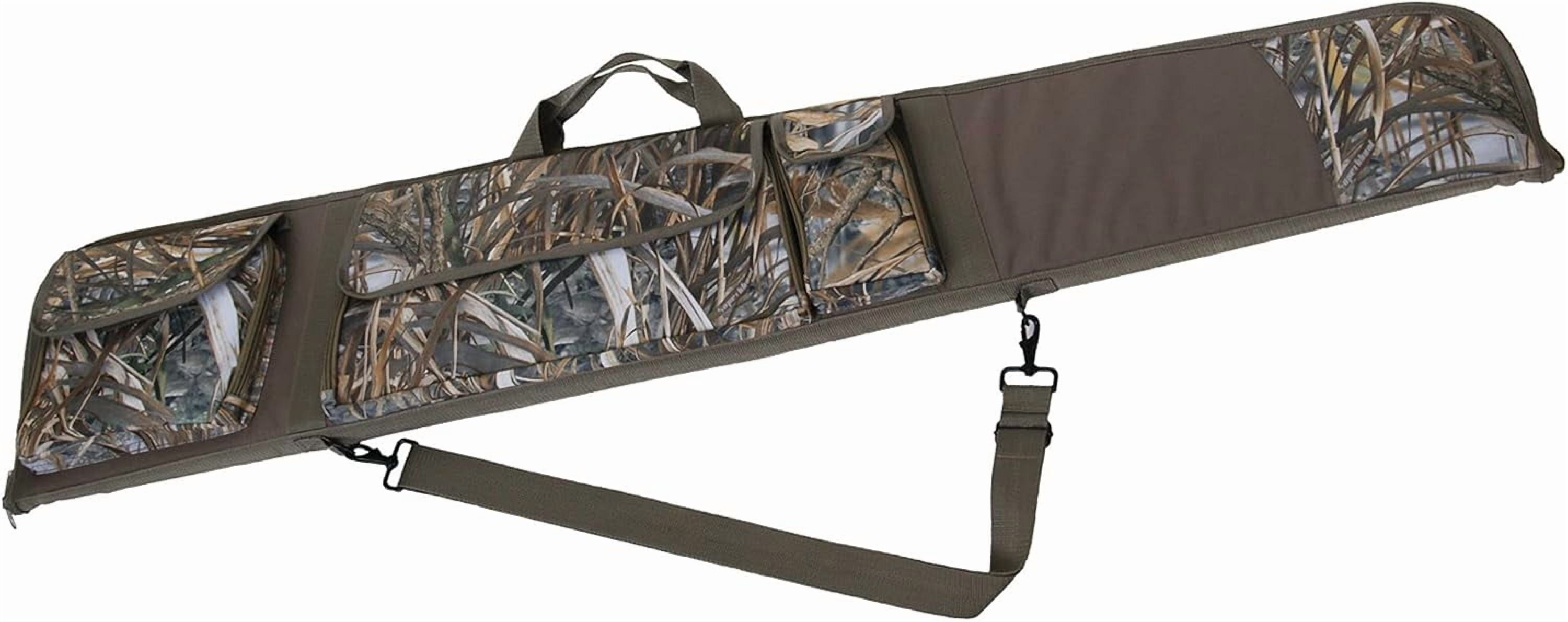 LRYWAL Rifle Case,Hunting Deluxe Scoped Gear Camouflage Soft Shotgun Gun Bag with Zippered Accessory Pocket and Adjustable Shoulder Strap