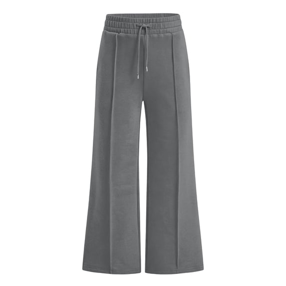 LRen Baggy Sweatpants for Tween Girls Girls Baggy Elastic Waistband Athletic Solid Color Loose-Fit Joggers Trendy Spring Winter Trackpants for Casual Everyday Wear