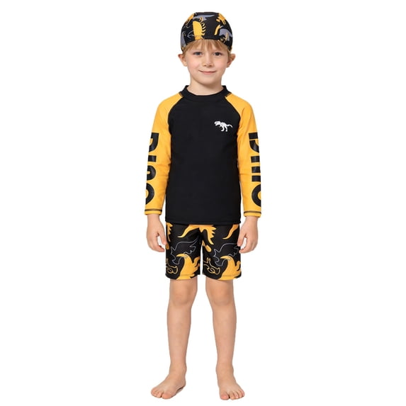 LRen Bathing Suits for Boys Size 6-7 Graphic Print 2 Piece Boys Swim Suit Summer Beach Casual Fashion Relaxed Fit Sunscreen Beach Pants Boy Swim Trunks