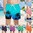 thumbnail image 1 of LRen Boy Swim Trunks with Compression Liner Kids Print Quick Dry Bathing Suit Summer Swim Shorts Toddler Summer Beach Swimsuit, 1 of 5