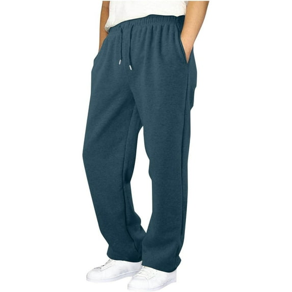 LRen Boys Baggy Cargo Sweatpants Straight Wide Leg Open Bottom Kis Girl Drawstring Elastic Waist Casual Pant,15-16 Years
