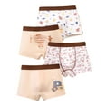 thumbnail image 1 of LRen Boys Briefs Underwear Boys Cartoon Print Underwear Briefs Multipack Comfortable Stretch Fabric for Daily Wear All Seasons 4PCS, 1 of 3