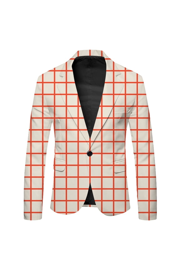 Boys Formal Blazer School Jacket Plus Size Button Sport Coats for Kids Outwear Dinner Party,9-10 Years,A-Beige