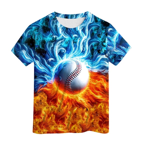 LRen Boys Girls Tie Dye Shirt Hippies Senior Rainbow Tees T Shirts for Kids Summer Short Sleeve Tops,4-5 Years