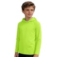 thumbnail image 1 of LRen Boys Long Sleeve Swim Shirt Fishing Hoodie, UPF 50+ UV Sun Protection Hooded Sun Shirt Boys, Fishing Water Swim Shirts for Boys Size 5-6 Years, 1 of 7