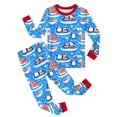 thumbnail image 1 of LRen Boys Outfits Size 6 Toddler Two Piece Shirt+Pant Outfits Soft Casual Round Neck Dinosaur Printed Clothes Vacation Outfits, 1 of 2