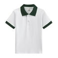thumbnail image 1 of LRen Boys Polo Shirts Size 10-12 Quick Dry Short Sleeve Athletic Performance Polo Trendy Stretchy Soft Summer Tops Preppy Clothes, 1 of 2
