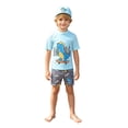 thumbnail image 1 of LRen Boys Rash Guard Swim Set with Swim Trunks Bathing Suit Short Sleeve Swim Shirt Quick Dry Swimsuit Kids Swimwear, 1 of 6