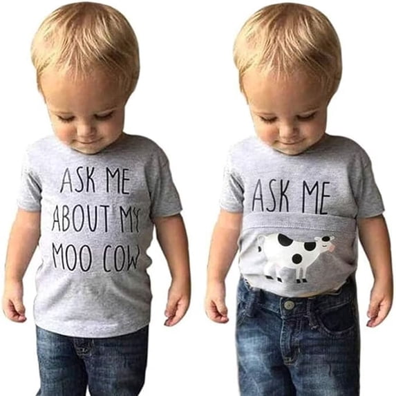 LRen Boys Shirts Size 8 Boys Cute Graphic Tee Round Neck Short Sleeve Tops Shirts Clothes Kid Boy Summer Basic Tee Casual Soft T-Shirts Toddler To Big Kid