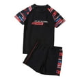 thumbnail image 1 of LRen Boys Swim Suit 4t Graphic Print Kids Bathing Suits Boys Beach Casual Swimming Short Elastic Waist Stretch Sunscreen Beach Pants Boy Swim Trunks, 1 of 9