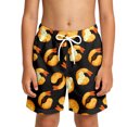 thumbnail image 1 of LRen Boys Swim Trunks,Boys Board Shorts Swim Trunks for Kids Toddler Boy Quick Dry Bathing Suit Beach Swimsuit,Black, 1 of 4