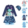 thumbnail image 1 of LRen Boys' Swimwear Toddler Cartoon Print Two Piece 3t Swimsuit Boys Summer Beach Casual Fashion Loose Beach Swimwear Sets, 1 of 3
