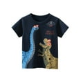 thumbnail image 1 of LRen Boys T Shirts 10-12 Boys T Shirts, Short Sleeve Graphic Dinosaurs Print Shirt Crewneck Summer Graphic Tees for Kids,Blue, 1 of 5