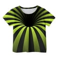 thumbnail image 1 of LRen Boys T Shirts Kids Graphic Prints Shirt Casual Short Sleeve Crew Neck School Uniform Tee Tops Green,8-9 Years, 1 of 3