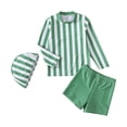 thumbnail image 1 of LRen Boys Two Piece Rash Guard Swim Set Kids Long Sleeve Swimsuits with Swim Trunks Quick Dry Bathing Suit, 1 of 9