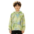 thumbnail image 1 of LRen Boys UPF 50+ Rash Guard Long Sleeve Zip Up Toddler to Youth UV Sun Protection Shirt for Beach Surf Fish Quick Dry, 1 of 7