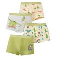 thumbnail image 1 of LRen Boys Underwear Size 10-12 Boys Cartoon Print Underwear Briefs Multipack Comfortable Stretch Fabric for Daily Wear All Seasons 4PCS, 1 of 3