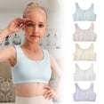 thumbnail image 1 of LRen Bras for Girls 10-12 with Padding Soft Stretchable Sports Bras Girls Seamless Wireless Camisole Solid Color with Adjustable Straps Pads Cami Training Light Sports Kids Bras for Girls, 1 of 6