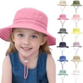 thumbnail image 1 of LRen Breathable Fisherman Sun Hat for Babies And Toddlers Up To 6 Years Lightweight Summer Beach Cap for Outdoor Play Light Pink, 1 of 6