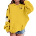 thumbnail image 1 of LRen Christmas Halloween Hoodie for Kids Girls Halloween Printed Pullover Hooded Sweatshirts Oversized Long Sleeve Hoodies with Pockets Fall Winter Clothes, 1 of 4