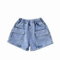 thumbnail image 1 of LRen Girl's Jean Shorts Denim Summer Trendy Jorts Fashion Ripped Cute Shorts High Waist Straight Leg Clothes, 1 of 3