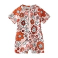 thumbnail image 1 of LRen Girls 1 Piece Swimsuits Dress Swimsuit Girls Rash Guard Bathing Suits Quick Dry Summer Beach Outfit Floral Girls Summer Bathing Suit, 1 of 3