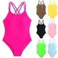thumbnail image 1 of LRen Girls Bathing Suits One Piece Ruffle Beachwear for Kids Cute Funny Summer Swimsuits Girls Beach Swimwear Bikini Set for Kids, 1 of 8