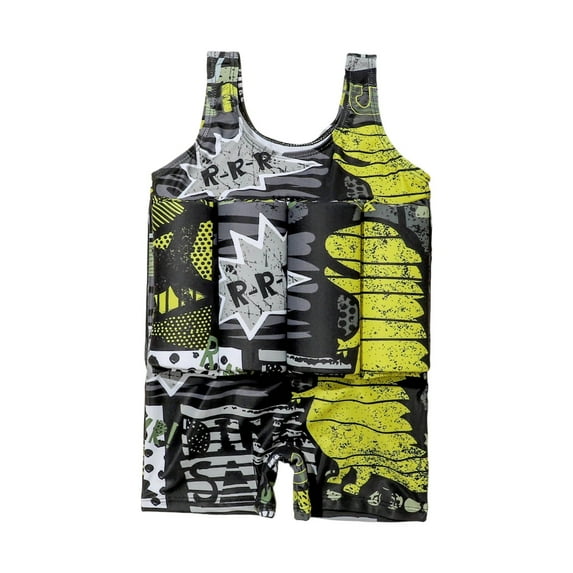 LRen Girls Buoyancy Swimsuit,Floatation Swimsuit with Adjustable Buoyancy Float Suit Swim Vest One Piece Swimwear Bathing Suit for Boating, Swimming, Watersports