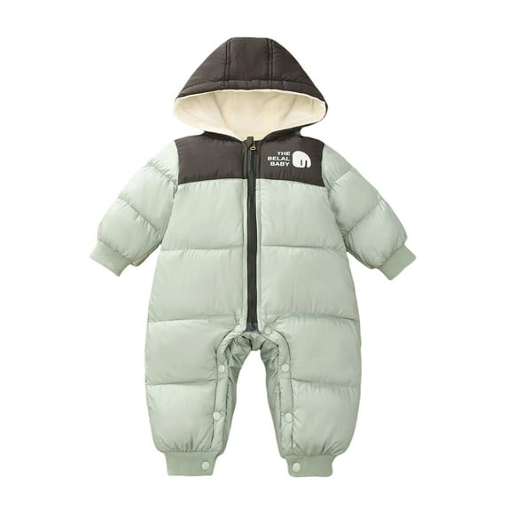 LRen Girls Down Coat Winter Warm Hooded Jacket Outerwear For Baby Toddler 0-24 Months,0-3 Months,Z9-Light Green