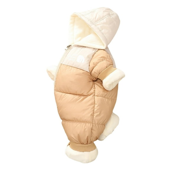 LRen Girls Down Coat Winter Warm Hooded Jacket Outerwear For Baby Toddler 0-24 Months,6-12 Months,Z9-Khaki