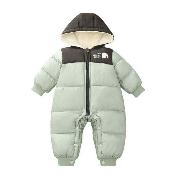 LRen Girls Down Coat Winter Warm Hooded Jacket Outerwear For Baby Toddler 0-24 Months,6-12 Months,Z9-Light Green