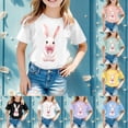 thumbnail image 1 of LRen Girls Easter Shirt Size 10 Rabbit Tops Egg Hunt Short Sleeve T Shirts Trendy Easter's Day Tee Shirt T-Shirts Infant To Big Kid, 1 of 5